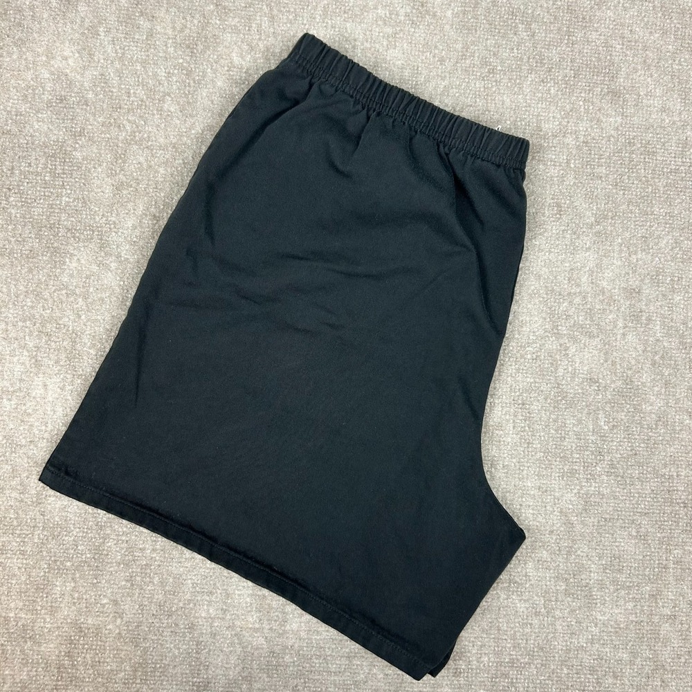 White Stag Chino Shorts Womens 2XL Black Cotton Relaxed Fit Drawstring Waist